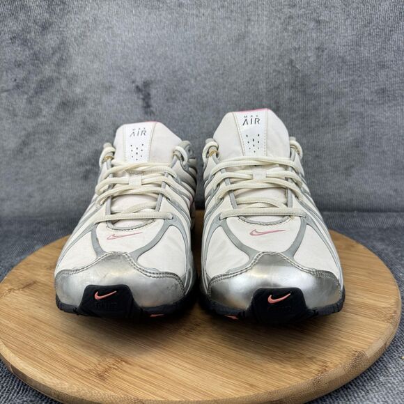 Nike Air Max Moto+ 7 Shoes Womens Size 10 White Pink Silver Athletic Running - Picture 2 of 10